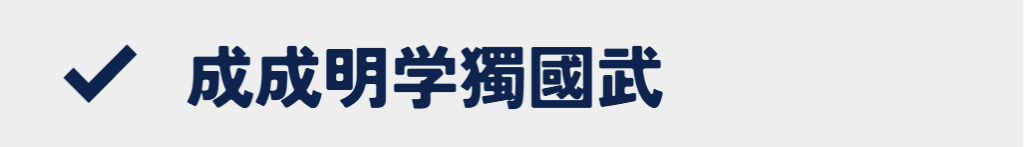 成成明学獨國武の大学一覧(総合型選抜・学校推薦型選抜)