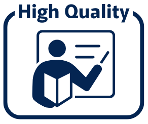 総合型選抜専門である二重まる学習塾の、講師の質の高さを訴える図。