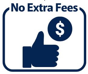 総合型選抜専門である二重まる学習塾の、追加料金なしの料金体系を示す図。